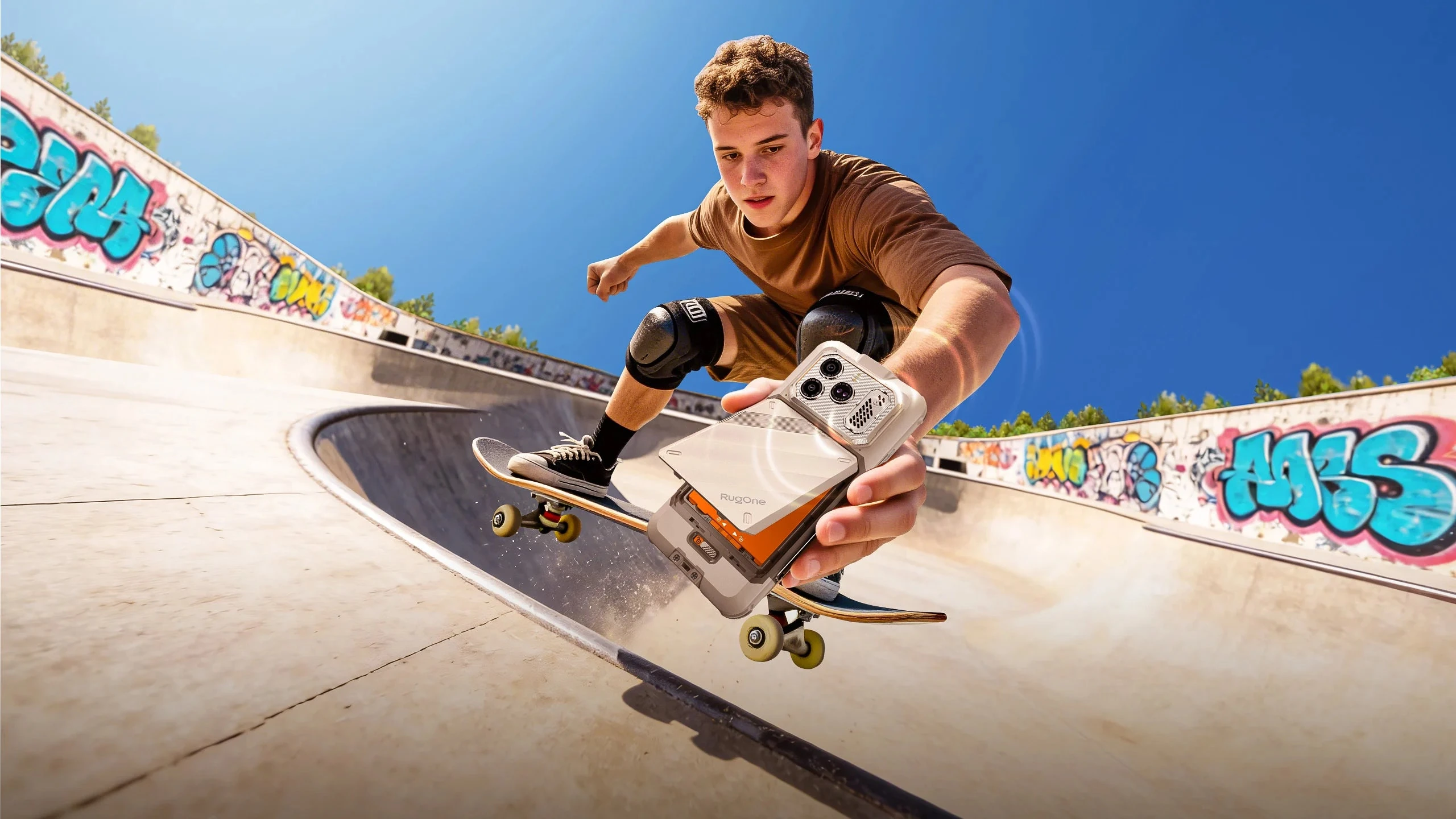 Skater con el Xever 8